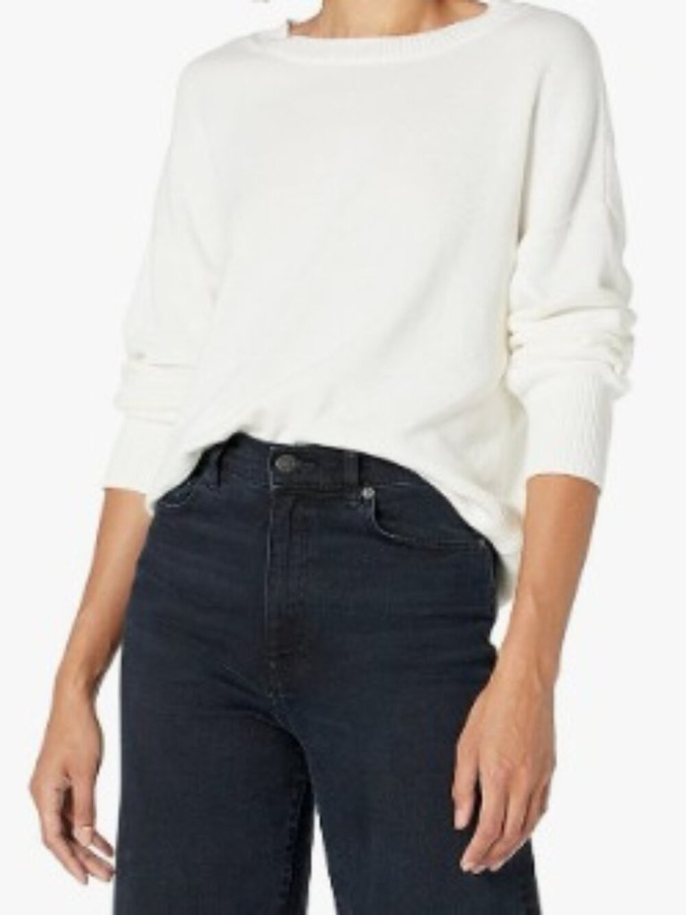 The Drop Camila Slouchy Crew Neck Sweater